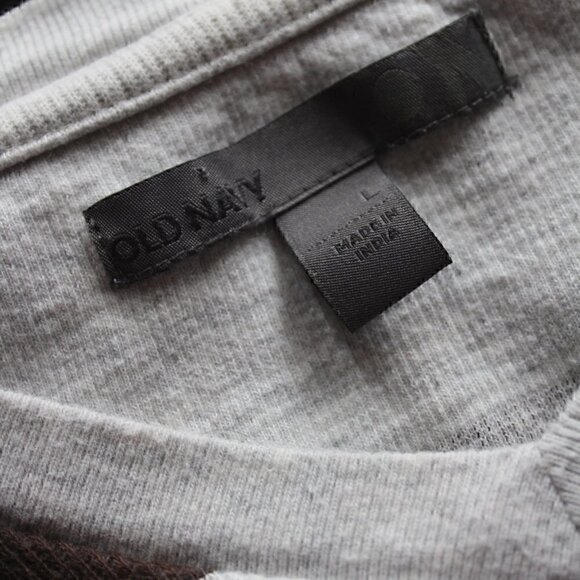 Old Navy brown and cream Striped Mens Sweater size large - Picture 2 of 5